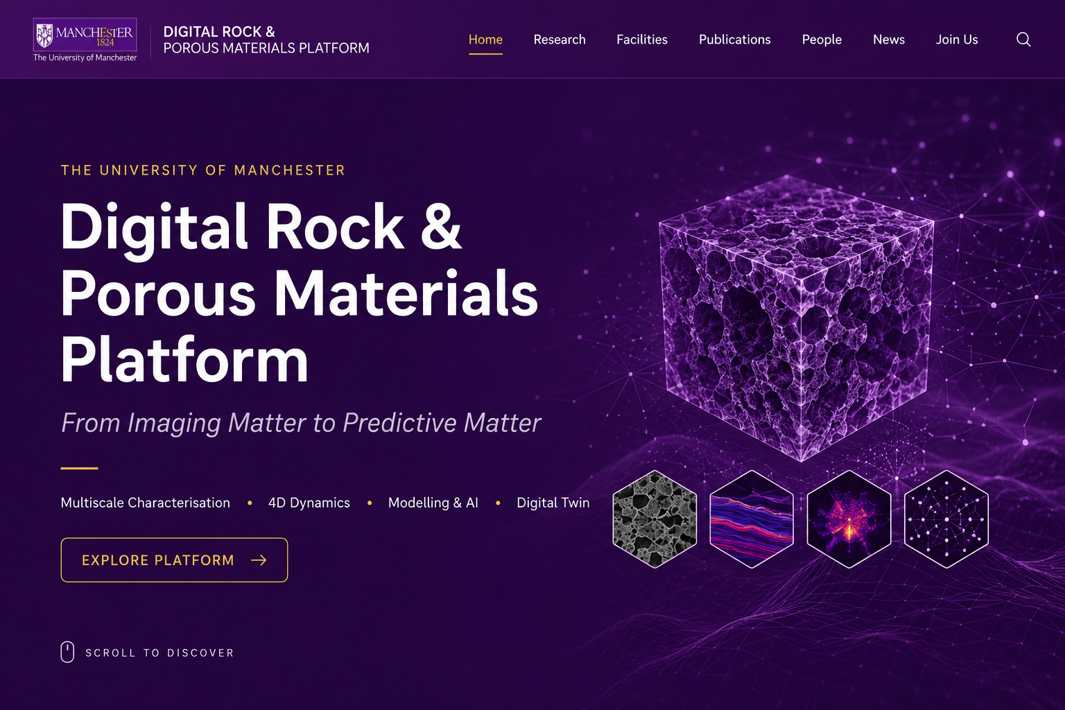 Digital Rock and Porous Materials Platform — From Imaging Matter to Predictive Matter